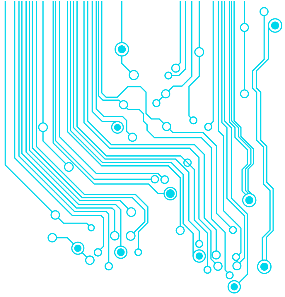 Trilhas de placas de circuito